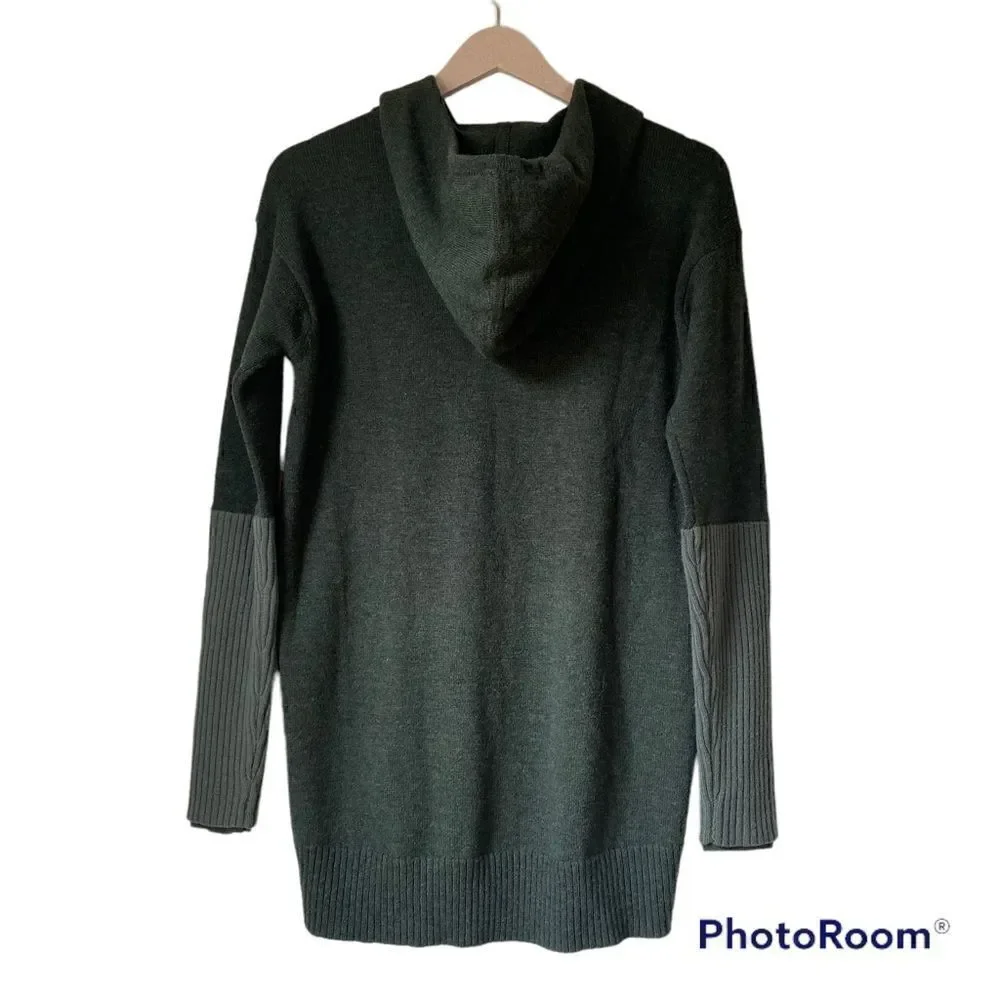 Athleta Nopa Hooded Wool Sweater in Jasper Green - Picture 12 of 12